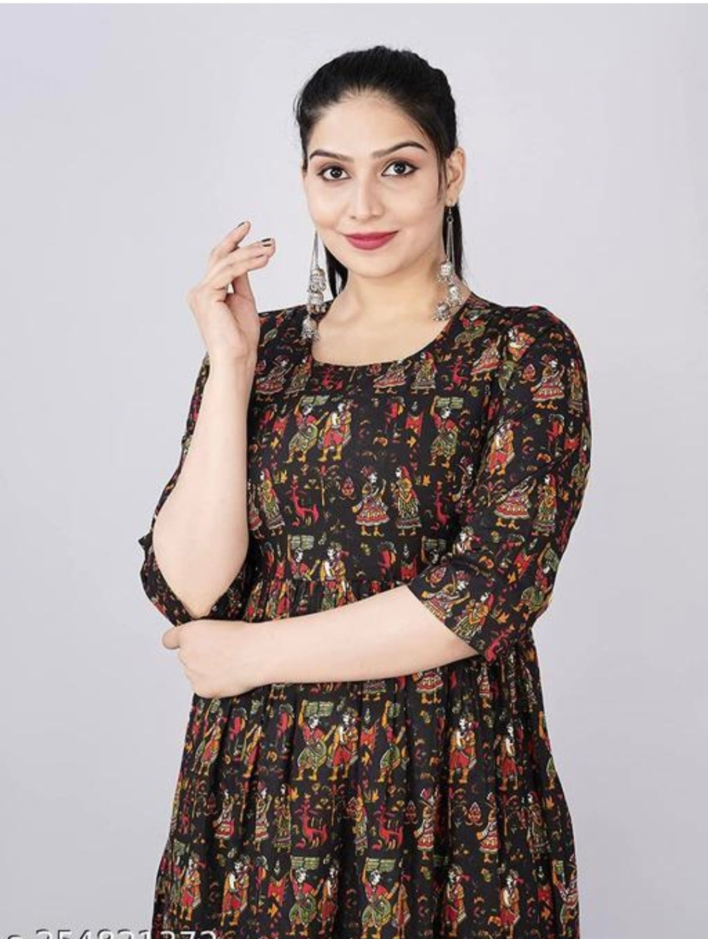 Kalmari Print Fedding Kurti