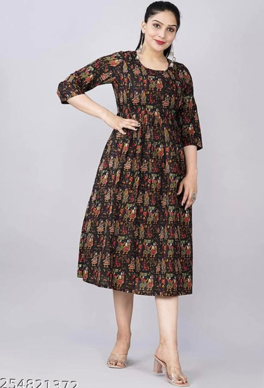 Kalmari Print Fedding Kurti