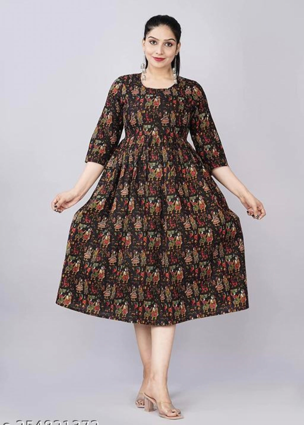 Kalmari Print Fedding Kurti