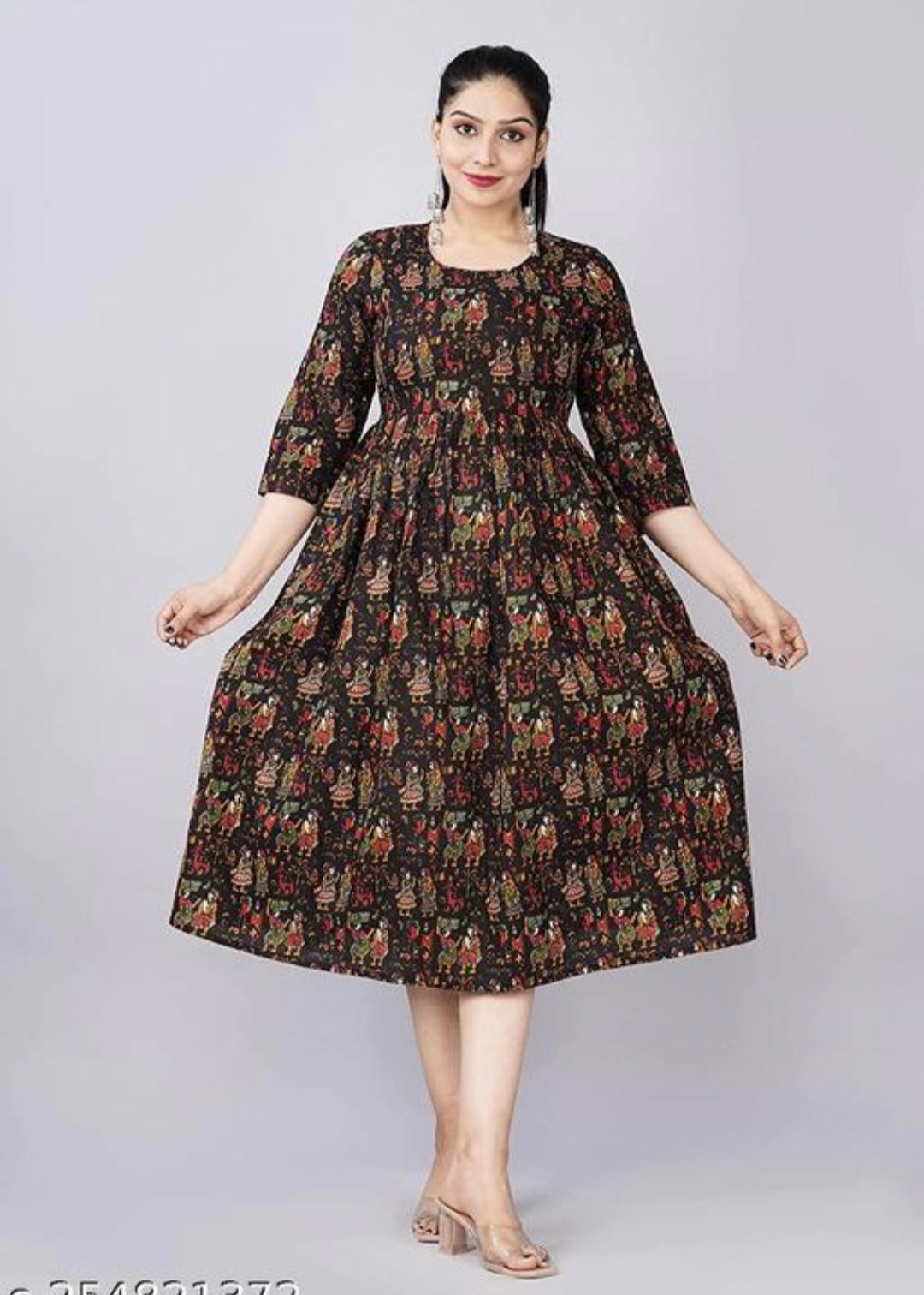 Kalmari Print Fedding Kurti